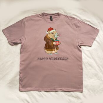 Personalised 'Cappy Christmas' Capybara T Shirt, 4 of 5