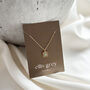 Gold Square Turquoise Pendant Necklace, thumbnail 2 of 2