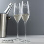 Personalised Hand Cut Mr And Mrs Pair Of Flutes, thumbnail 2 of 5