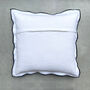 Laurie Linen Embroidered Cushion, thumbnail 4 of 8
