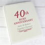 Personalised 40th Ruby Anniversary Photo Album, thumbnail 2 of 8