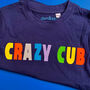 Toddlers Crazy Cub Organic Tee Shirt, thumbnail 3 of 3