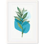 Botanical Leaf With Abstract Shapes Art Print, thumbnail 5 of 6