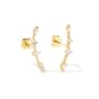 9ct Solid Gold Cz Constellation Stud Earrings, thumbnail 3 of 4