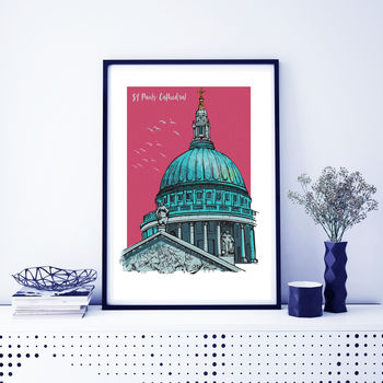 St Paul's Cathedral London A3 Art Print, 3 of 3