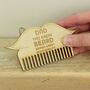 Personalised Wooden Beard Comb, thumbnail 1 of 2