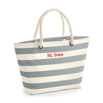 Personalised Cotton Canvas Tote Beach Bag, 4 of 11
