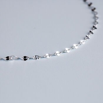 Sterling Silver Oval Link Chain Bracelet, 2 of 5