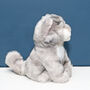 Mini Grey Tabby Cat Toy With Personalised Case, thumbnail 3 of 3