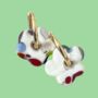 Murano Glass Flower Hoop Earrings, thumbnail 1 of 2