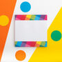 Rainbow Checks Sticky Notes Pad, thumbnail 1 of 2