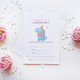 10 Little Party Dino Party Invitations, thumbnail 1 of 2