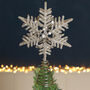 Shine Bright Handmade 3D Snowflake Tree Topper, thumbnail 1 of 2