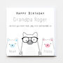 Birthday Bear Grandpa Greeting Card, thumbnail 1 of 4
