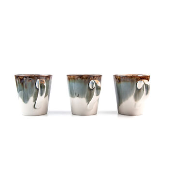 Green V Shaped Handmade Porcelain Mug, 4 of 7