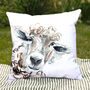 Inky Sheep Outdoor Cushion For Garden Furniture, thumbnail 5 of 9