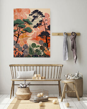 Japanese Ancient Forest Landscape Art Print, 2 of 4