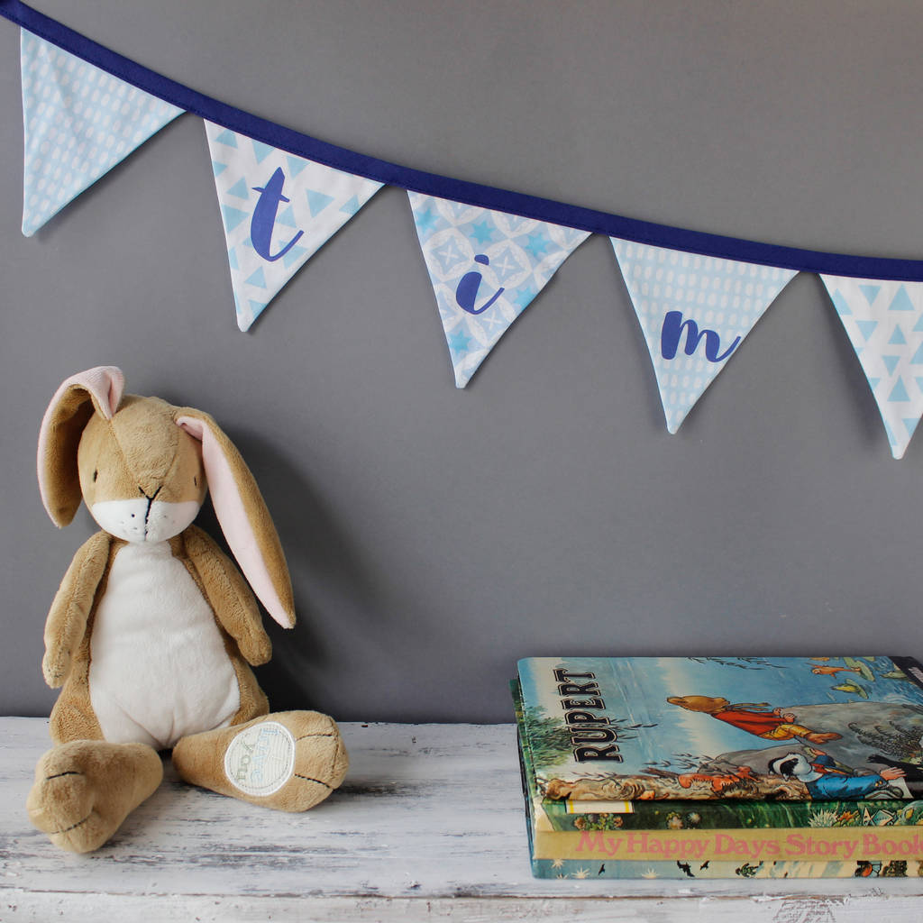Personalised Bunting Blue, 1 of 5