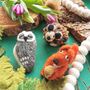 Grey Owl Fair Trade Handmade Animal Felt, thumbnail 2 of 3