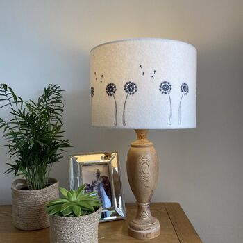 Dandelion Clock Embroidered Lampshade, 2 of 4
