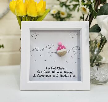 Personalised Sea Swimming Pebble Frame Mother's Day, 2 of 11