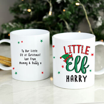 Personalised Matching Family Elf Mugs, 6 of 7