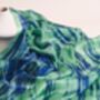 100% Mulberry Silk Scarf, Green And Blue, thumbnail 5 of 6