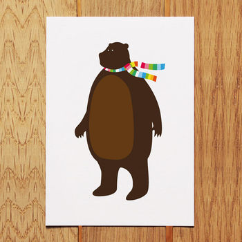 Mr Bear Postcard, 2 of 4