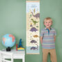 Personalised Dinosaur Landscape Height Chart, thumbnail 1 of 6