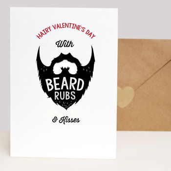 Valentine's Day Beard Rub Card, 3 of 3