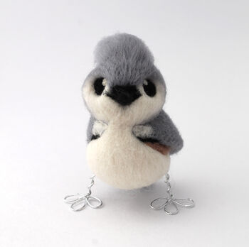 Needle Felted Tufted Titmouse, 2 of 9