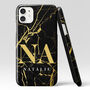 Personalised Gold Black Marble Phone Case, thumbnail 6 of 6