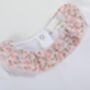 Carmel Floral Frill Collar Baby Bodysuit, thumbnail 3 of 5