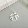 Sterling Silver Map Necklace, thumbnail 3 of 3
