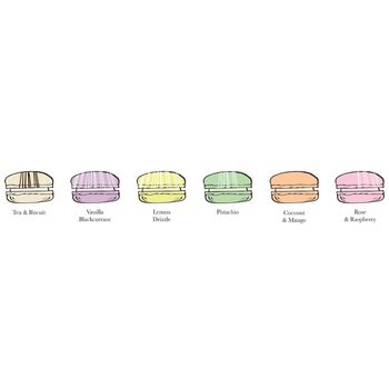 12 Handmade Italian Picnic Macarons Gift Box, 2 of 3