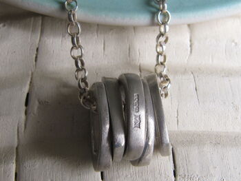 Infinity Five Ovals Stacks Necklace, 4 of 5