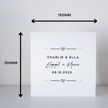 Personalised Dainty Engagement Card, 3 of 8