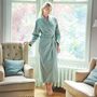 Women's 'Moss' Herringbone Brushed Cotton Robe, thumbnail 1 of 5