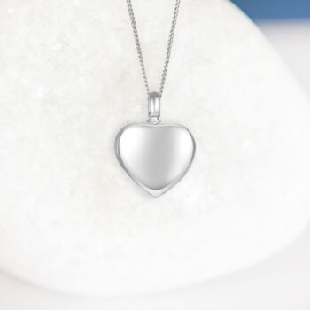 Personalised Sterling Silver Heart Urn Necklace, 3 of 9