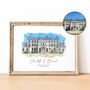 Wedding Venue Portrait, Personalised Wedding Gift, thumbnail 1 of 6