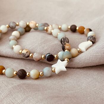 Moon And Stars Amazonite Bracelet, 7 of 8
