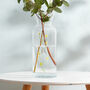 Personalised Birth Flower Stems Glass Vase, thumbnail 2 of 5