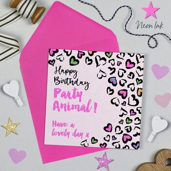 Leopard Love Go Wild Birthday Card, 2 of 2