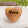 Mummy Mum Grandma Olive Wood Heart Hug Pocket Token, thumbnail 1 of 9