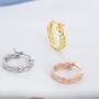 Braided Hoop Earrings In Sterling Silver, thumbnail 2 of 11