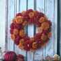 Autumn Velvet Pumpkin Wreath, thumbnail 2 of 4