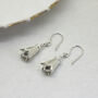 Lily Hook Earrings In Sterling Silver, thumbnail 1 of 4