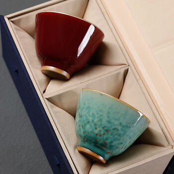 The Magnificent Duo Handmade Ceramic Teacup Set Of Two, 6 of 7