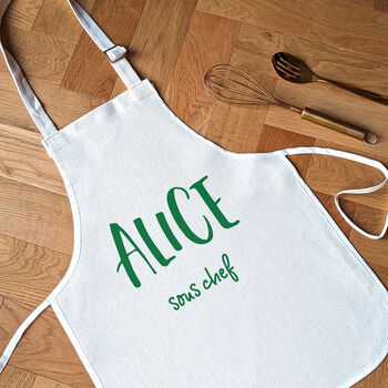 Personalised Matching Family Apron, 3 of 4