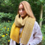 Super Soft Waffle Check Reversible Blanket Scarf, thumbnail 3 of 8